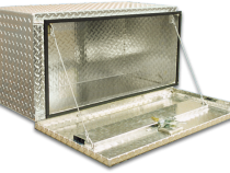 Truck Tool Box Garrison Series Underbody Chest / 24 Inch / Diamond Tread Aluminum / Bright Polished / Owens Products