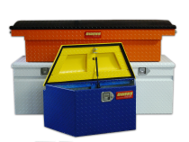 Truck Tool Box Garrison Series Underbody Chest / 24 Inch / Diamond Tread Aluminum / Bright Polished / Owens Products