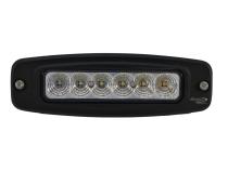 7.5 inch Oval Flush Mount Mini LED Flood Beam Auxiliary Light 10-30VDC