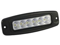 7.5 inch Oval Flush Mount Mini LED Flood Beam Auxiliary Light 10-30VDC