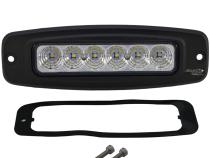 7.5 inch Oval Flush Mount Mini LED Flood Beam Auxiliary Light 10-30VDC