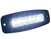 7.5 inch Oval Flush Mount Mini LED Flood Beam Auxiliary Light 10-30VDC