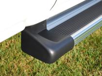 End Caps for TranSender Running Boards / Molded TPO / Black / 2 Pair / Owens Products