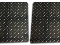 Mud Flaps Owens Classic Aluminum Mudflaps / Rectangular / Diamond Tread Aluminum / Universal Fit / 10 x 16 / Bright / Owens Products