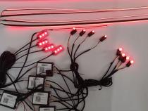 LED Interior Ambient 18-Piece RGBW Multicolor Ultra-Flow Series ColorSmart Vehicle Complete Kit