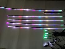 LED Interior Ambient 18-Piece RGBW Multicolor Ultra-Flow Series ColorSmart Vehicle Complete Kit