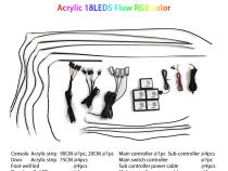 LED Interior Ambient 18-Piece RGBW Multicolor Ultra-Flow Series ColorSmart Vehicle Complete Kit