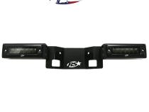 2021-2022 Ford F150 Hitch Bar Reverse 7in LED Flood Lighting Heavy Duty Bolt-On Blacked Out Kit with Heated Lens and Dual End Light Cap
