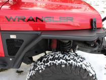 Jeep TJ Tube Fender Set Of 4 Front and Rear 97-06 Wrangler TJ Steel Black Textured Powdercoat Fishbone Offroad