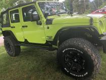 Jeep JK Rocker Guards Scale Armor 07-18 Wrangler JK 4 Door Fishbone Offroad