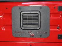 Jeep TJ Tailgate Plate 97-06 Wrangler TJ Black Textured Powercoat Aluminum BackSide Series Fishbone Offroad