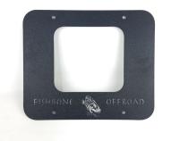 Jeep TJ Tailgate Plate 97-06 Wrangler TJ Black Textured Powercoat Aluminum BackSide Series Fishbone Offroad