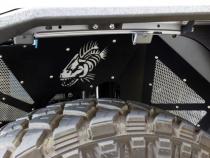 Jeep JL Inner Fenders For 18-Current Wrangler JL Front/Rear Set of 4 Aluminum Black Powdercoat Fishbone Offroad
