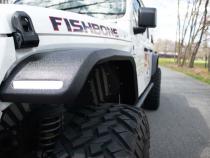 18-Current Jeep Wrangler JL, JLU and 20-Current Jeep JT Gladiator Aluminum Elite Front Fenders Fishbone Offroad