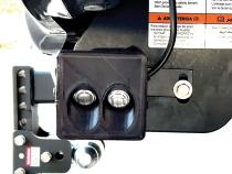 2011-2016 Ford F250-F450 Super Duty Hitch Bar Reverse 7in LED Flood Lighting Heavy Duty Bolt-On Street Series Kit and Single End Light Cap