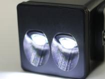 2017-Current Ford F250-F450 Super Duty Hitch Bar Reverse 7in LED Flood Lighting Heavy Duty Bolt-On Street Series Kit and Single End Light Cap