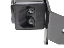 20-24 Chevy GMC 1500 Hitch Bar Reverse 7in LED Flood Lighting Heavy Duty Bolt-On Blacked Out Kit with Heated Lens and Dual End Light Cap