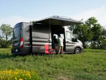 Sun Shade Canopy 9x7 Foot Truck Van Awning Gray Moonshade