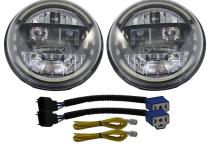 7in Jeep Wrangler JK LED headlight Diamond Series  Dual Beam Opticals Pair