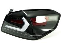 OLM Evolution Tail Lights Clear Lens Black Base White Bar 15+ WRX STI