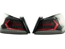 OLM Evolution Tail Lights Clear Lens Black Base Red Bar 15+ WRX STI