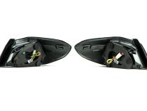 OLM Evolution Tail Lights Clear Lens Black Base Red Bar 15+ WRX STI