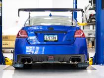 OLM Evolution Tail Lights Clear Lens Red Base White Bar 15+ WRX STI