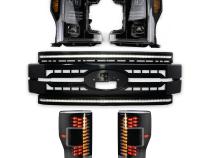 Essential Series Headlight/DRL Grille/Taillight 3pc Bundle 17-19 Ford Super Duty OLM Outside Line Motoring