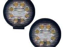 Street Series 4 Inch Round High Powered LED 27W / 1755 Lumen Pair Race Sport Lighting