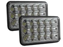 7x6 Inch LED Conversion Lens Pair Left and Right 54-Watts per light 108-watts Total Race Sport Lighting