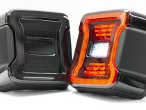 Jeep Wrangler JL 18-Pres LED Tail Light System Plug and Play Smoked Race Sport Lighting