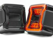 Jeep Wrangler JL 18-Pres LED Tail Light System Plug and Play Smoked Race Sport Lighting