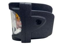 40-Watt LED Auxiliary Cube Light with Amber Side Strobe HD Series with Clear Lens Pair Race Sport Lighting
