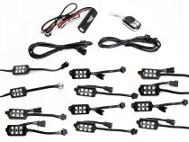 12-Piece Light 6SMD POD RGB Multi-Color Accent Kit with Remote Control ColorADAPT Race Sport Lighting