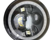Jeep Wrangler 7 Inch Headlight and 4 Inch Foglight ColorSMART Combo Complete RGB Multi-Color Kit Smartphone Controlled W/ 2 Headlights and 2 Foglights Race Sport Lighting