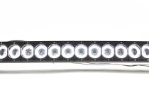 31 Inch LED Light Bar Single Row Curved w/ Individual Halo DRLs 33.25 Inch Mount to Mount HALO-DRL Series 160W/14500 Lumen Race Sport Lighting