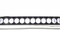 31 Inch LED Light Bar Single Row Curved w/ Individual Halo DRLs 33.25 Inch Mount to Mount HALO-DRL Series 160W/14500 Lumen Race Sport Lighting