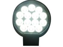 4.5-inch 56-Watt Round IQ Series Auxiliary LED Flood Beam Light - Industrial Grade Quadruplex Optical System