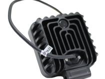 4.25-inch 64-Watt Square IQ Series Auxiliary LED Flood Beam Light - Industrial Grade Quadruplex Optical System