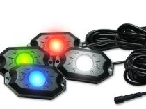 4-POD RGB+W Hi-Power Rock Light Complete Kit with Bluetooth APP Controls Race Sport Lighting