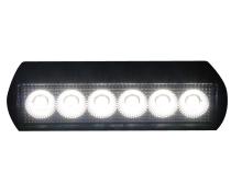 6 x 1.5in 24-Watt Rectangle IQ Series Auxiliary LED Flood Beam Light - Industrial Grade Quadruplex Optical System
