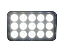 6 x 3.75in 60-Watt Rectangle IQ Series Auxiliary LED Flood Beam Light - Industrial Grade Quadruplex Optical System