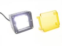 3x4 Inch 24W 6-LED CREE Cube Spot Light w/ Optional Amber CoverStreet Series Race Sport Lighting