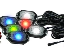 NEW 6-POD RGB+W Hi-Power Rock Light Complete Kit with Bluetooth APP Controls Race Sport Lighting