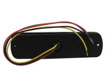 Red/Blue Switching 6-LED Ultra Slim Flush Mount 19-Flash Pattern Marker Strobe Light