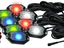 8-POD RGB+W Hi-Power Rock Light Complete Kit with Bluetooth APP Controls Race Sport Lighting