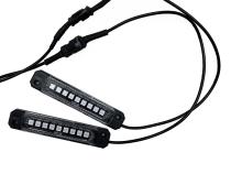 Super Bright 8 POD RGB Multi-Color Bed Rail Kit with Bluetooth App Control Race Sport Lighting