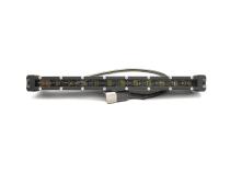 14 Inch 5w LoPro Ultra Slim LED Light Bar with Amber Marker Running Light Function 60w Includes Rocker Switch and Harness Race Sport Lighting