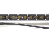 26in 5w LoPro Ultra Slim LED Light Bar with Amber Marker Running Light Function 120w Includes Rocker Switch Harness Race Sport Lighting
