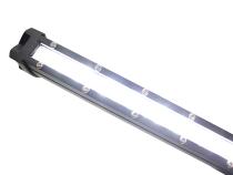 8 Inch 5w LoPro Ultra Slim LED Light Bar with Amber Marker and Running Light Function 30w Includes Rocker Switch Harness Race Sport Lighting